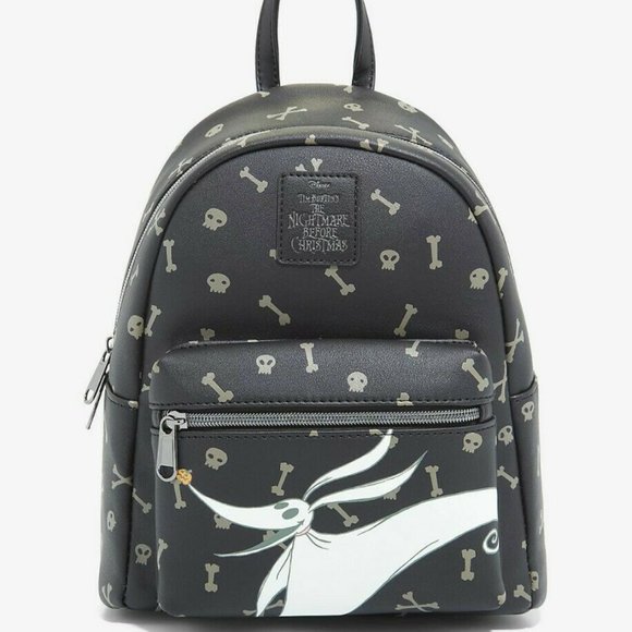 Loungefly Handbags - Loungefly Nightmare Before Christmas Zero Mini Backpack Skulls Bones Pattern Bag